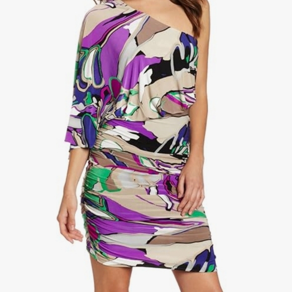 Nine West Women's One Shoulder Dress Size 12P - Picture 1 of 8